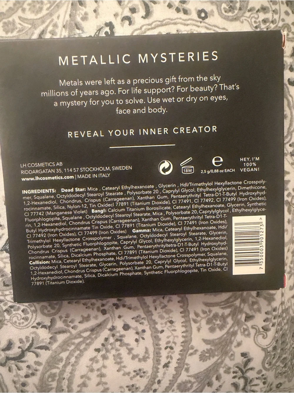 Linda Hallberg Metallic Mysteries Eyeshadow Palette